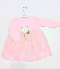 TÜLLÜ ÇİÇEKLİ BEBEK ELBİSESİ BEBEK ELBİSESİ