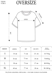 Unisex Basic Bisiklet Yaka Oversize T-Shirt - Haki