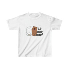 Çocuk Unisex Baskılı T-Shirt - Beyaz
