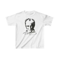 Çocuk Unisex Baskılı T-Shirt - Beyaz