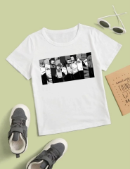 Çocuk Unisex Baskılı T-Shirt - Beyaz