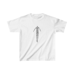 Unisex Çocuk Baskılı T-Shirt - Beyaz