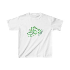 Unisex Çocuk Baskılı T-Shirt - Beyaz