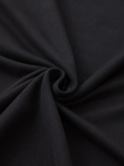 20/1 Penye Compack Baskılı Oversize Bisiklet Yaka m Kısa Kol Yazlık T-shirt - Siyah