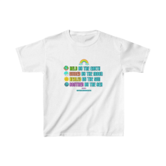 Unisex Çocuk Baskılı T-Shirt - Beyaz