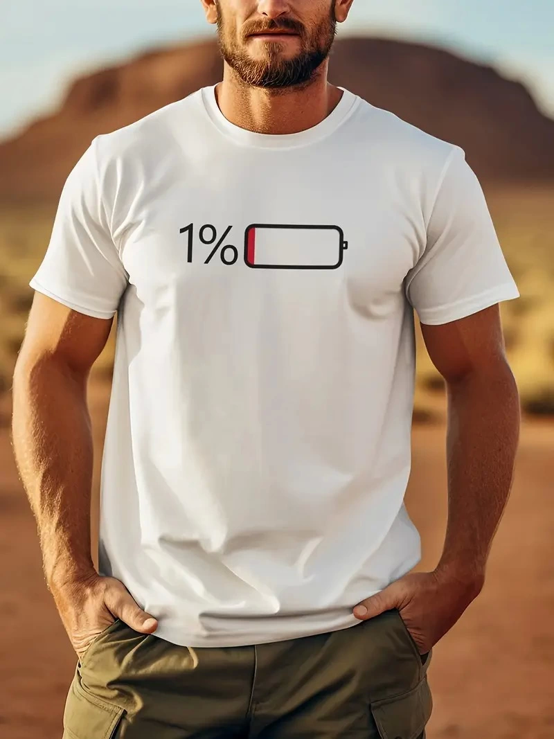 20/1 Penye Compack Sarj %1 Baskılı Oversize Bisiklet Yaka Kısa Kol Yazlık T-shirt - Beyaz
