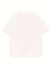 Thousand Ön Arka Baskılı Oversize Bisiklet Yaka T-shirt - Beyaz