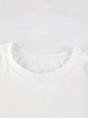 20/1 Penye CompackNew York Baskılı Oversize Kısa Kol Bisiklet Yaka T-shirt - Beyaz