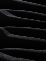 Erkek Dağ Grafikli Tişört, Yaz için Büyük Beden Rahat T-shirt - Siyah