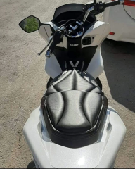 Konfor Sele Motosiklet Üniversal Koltuk Konfor Sele Deri - Siyah